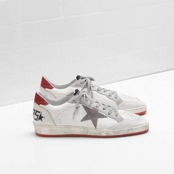 Golden Goose Ball Star Sneakers calf leather Suede toe pierced cracklé leather