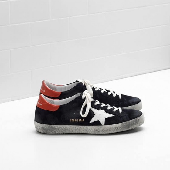 Golden Goose Superstar Sneakers G32MS590.E99 Calf suede Star and heel is leather
