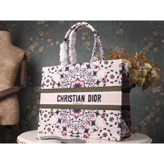 Dior Book Tote Kaleidoscopic Bag Multicolored Pinkish