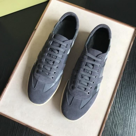 Burberry Fashion Comfortable Sneakers Cowhide Deep Grey Men