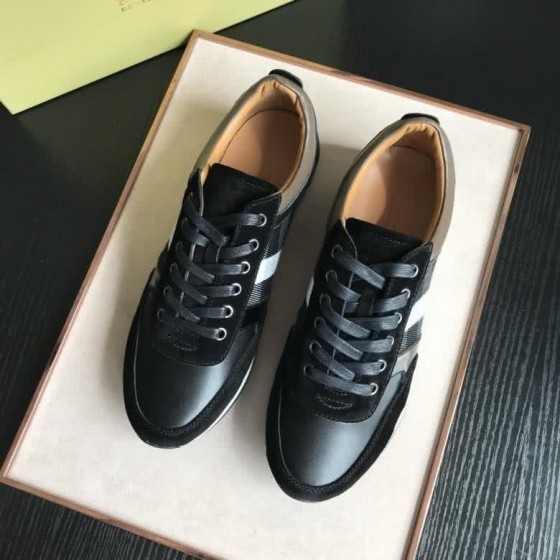 Burberry Fashion Comfortable Sneakers Cowhide Black Men
