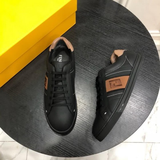 Fendi Sneakers Lace-ups Black And Brown Men