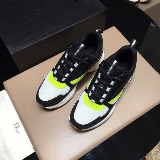 Dior Sneakers White Meshes Black And Yellow Men