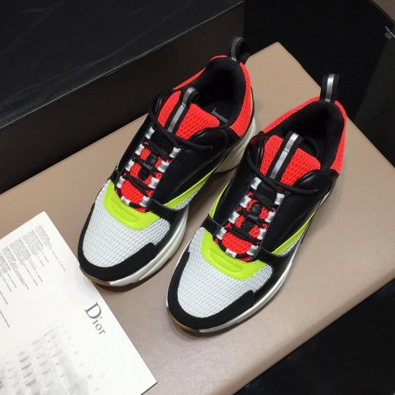 Dior Sneakers Black White Red And Yellow Men
