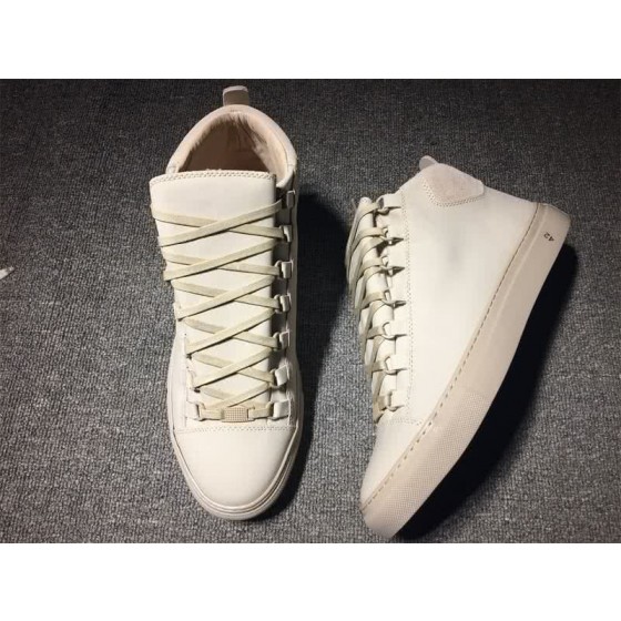 Balenciaga Classic High Top Sneakers White With Number