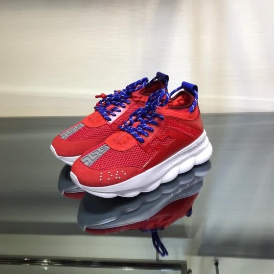 Versace New Breathable Sneakers Red And Blue Unisex