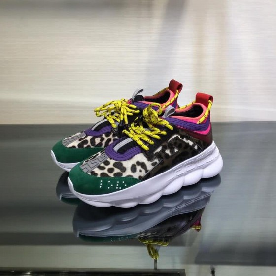 Versace New Breathable Sneakers Yellow And Green Unisex