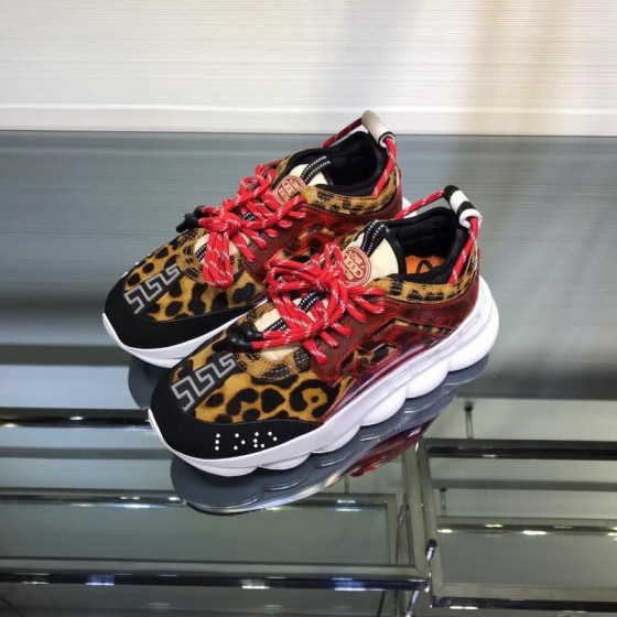Versace New Breathable Sneakers Red And Yellow Unisex