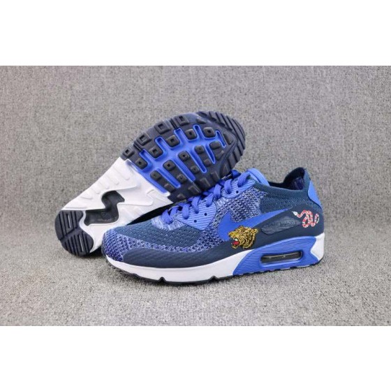 Nike Air Max 90 Ultra 2.0 Flyknit Blue Shoes Men