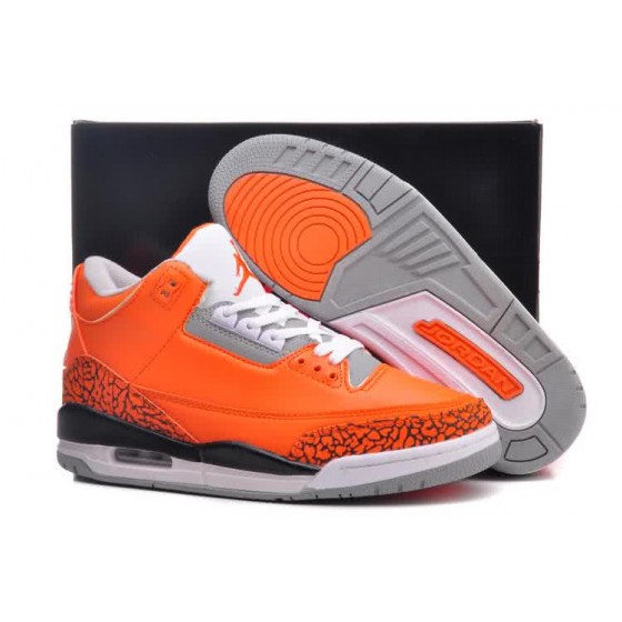 Air Jordan 3 Shoes Grey And Orange Men