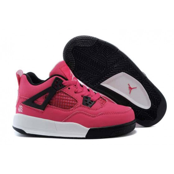 Air Jordan 3 Shoes Black Pink And White Children