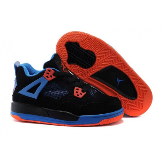 Air Jordan 3 Shoes Black Blue And Red Children