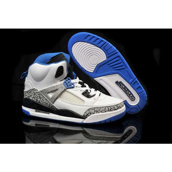 Air Jordan 3 Shoes Blue White And Grey Women
