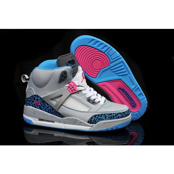 Air Jordan 3 Shoes Blue And Grey Women