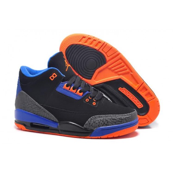 Air Jordan 3 Shoes Blue And Black Women