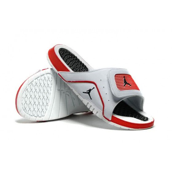 Air Jordan 4 Jordan Slipper White Red And Grey Men