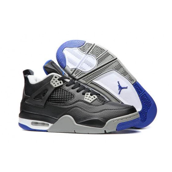 Jordan 4 Shoes Blue And Black Men