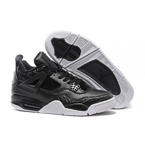 Air Jordan 4 Shoes Grey And Black Men