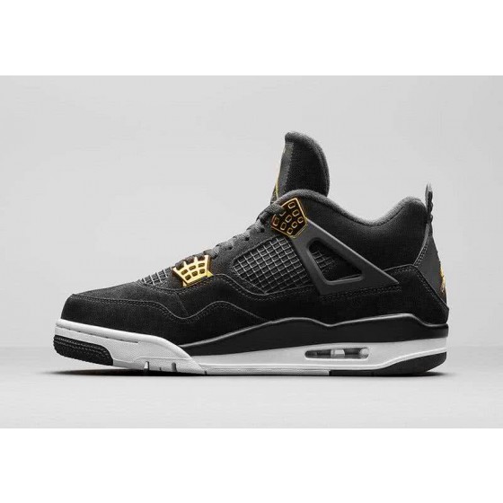 Air Jordan 4 Jordan Shoes Black And Gold Men