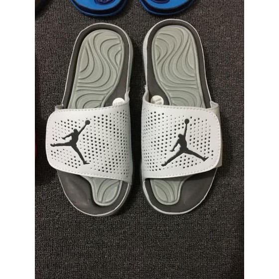 Air Jordan 5 White And Grey Slipper Men