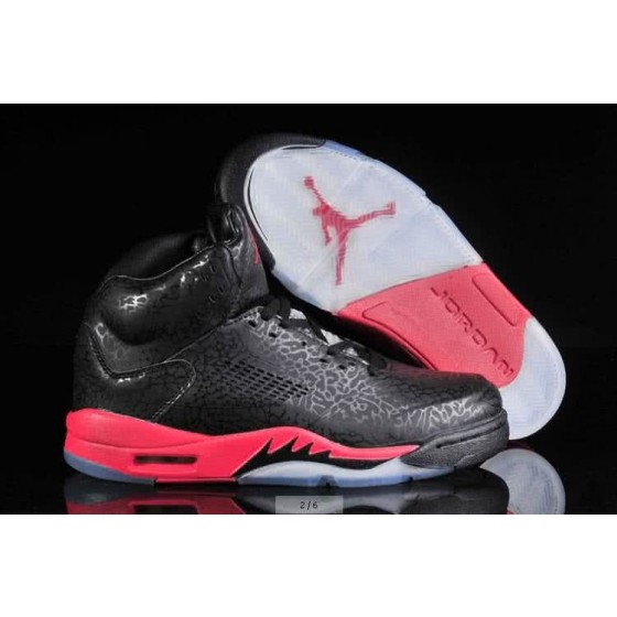 Air Jordan 5 Black And Pink Men
