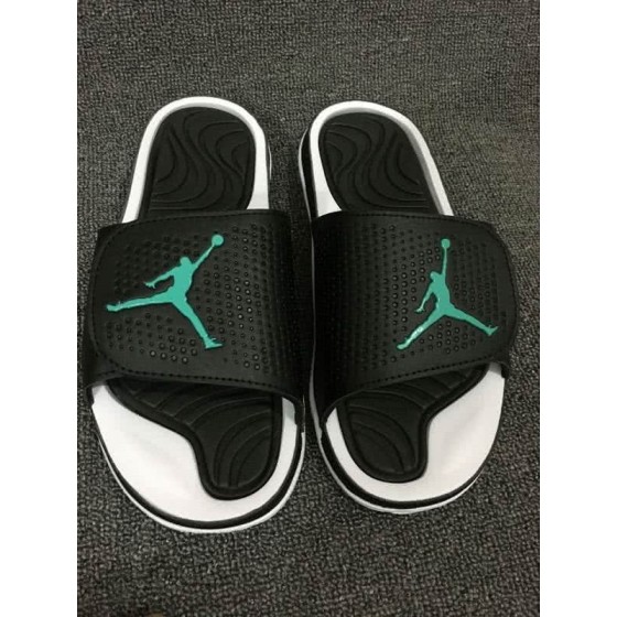 Air Jordan 5 White Black And Green Slipper Men