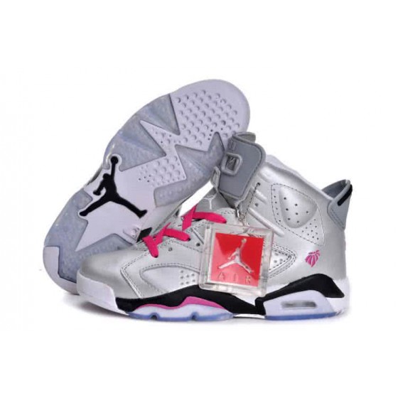 Air Jordan 6 Pink And Grey Women/Men