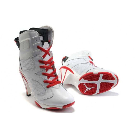 Air Jordan 6 Red And White Women