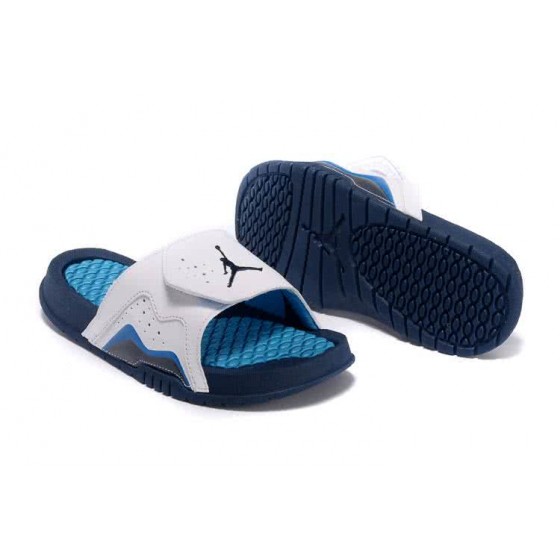 Air Jordan 7 Comfortable Slipper Blue And White Women