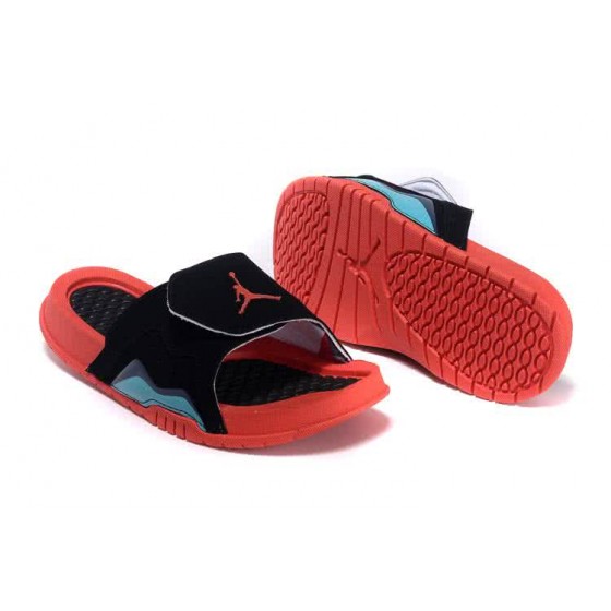 Air Jordan 7 Comfortable Slipper Black And Red Women