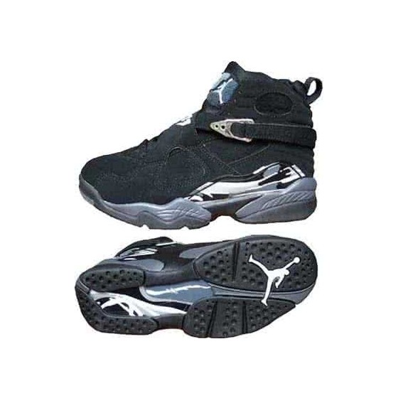 Air Jordan 8 Grey And Black Men