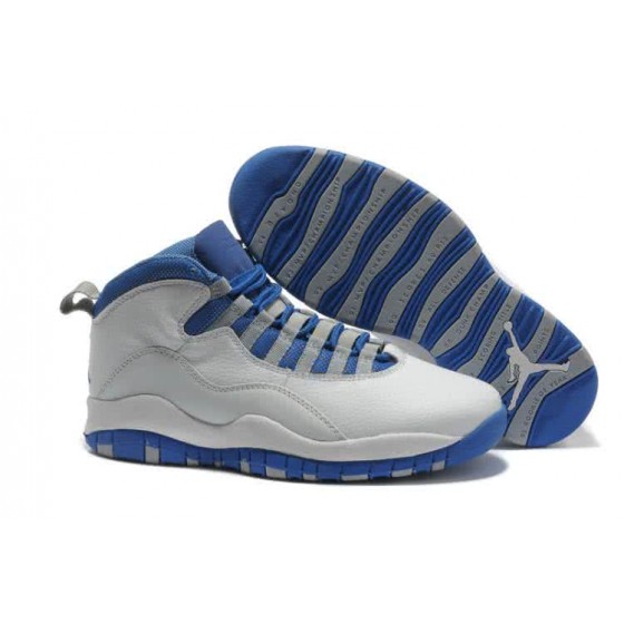 Air Jordan 10 White And Blue Men
