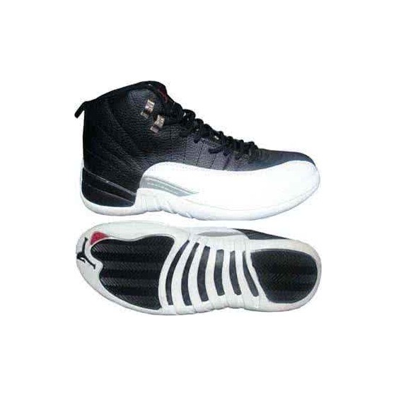 Air Jordan 12 White And Black Men