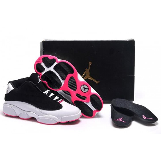 Air Jordan 13 White Black And Pink Women