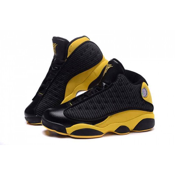 Air Jordan 13 Fabric Black And Yellow Men