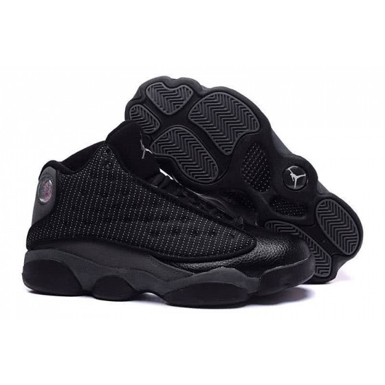 Air Jordan 13 All Black Fabric Men