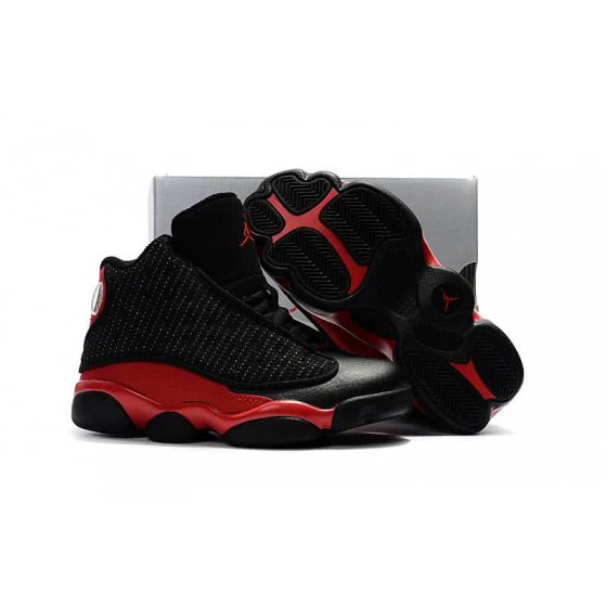 Air Jordan 13 Kids Black And Red
