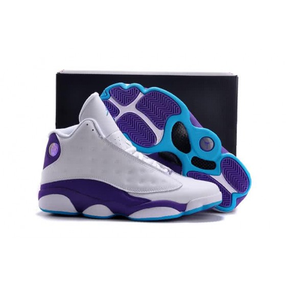 Air Jordan 13 Low White Purple And Blue Men