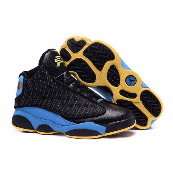 Air Jordan 13 Black Blue And Yellow Men