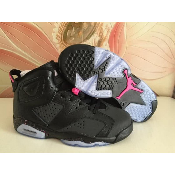 Air Jordan 6 Black And Pink Women/Men