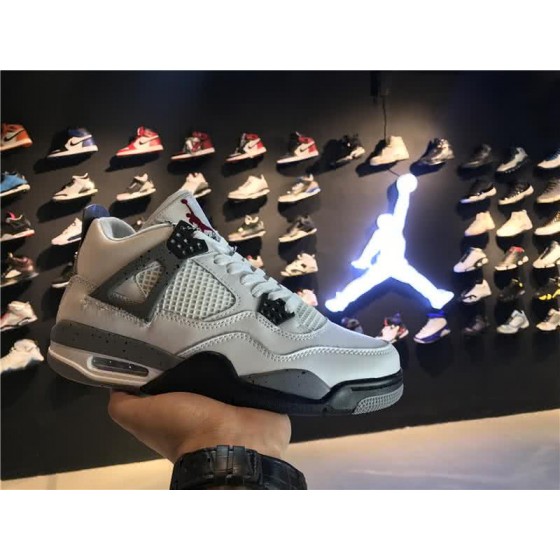 Air Jordan 4 White Cement White And Grey Men