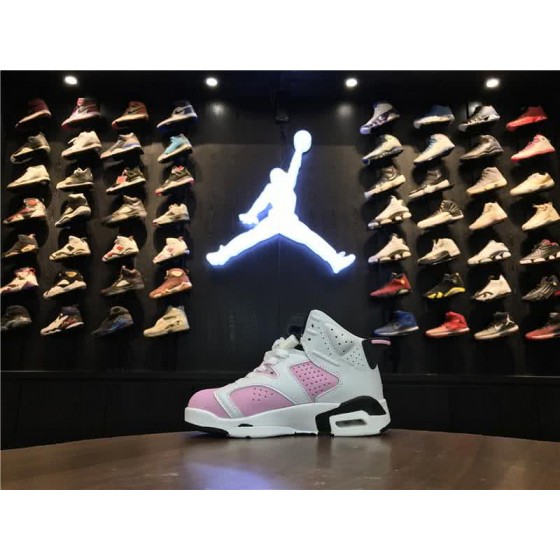 Air Jordan 6 Shos White And Pink Chirldren