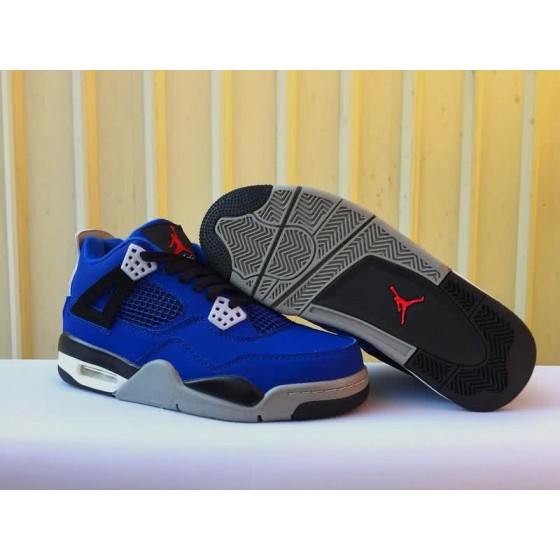Air Jordan 4 Shoes Blue And Black Men