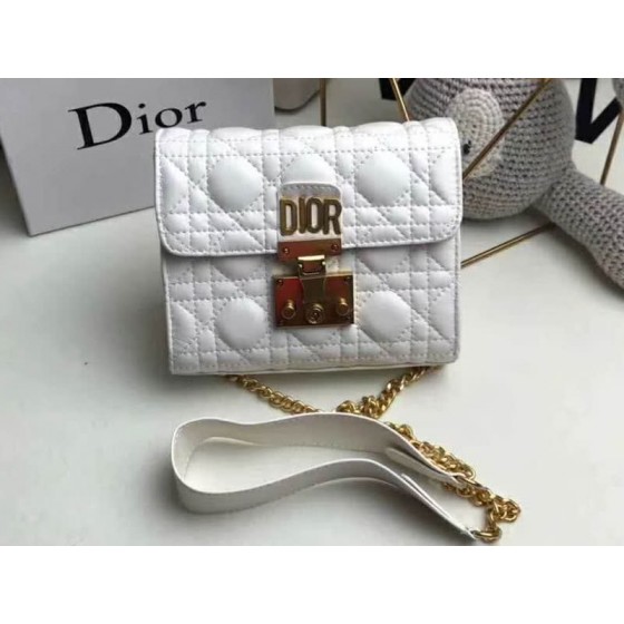 Dior Dioraddict Mini Lambskin Bag White