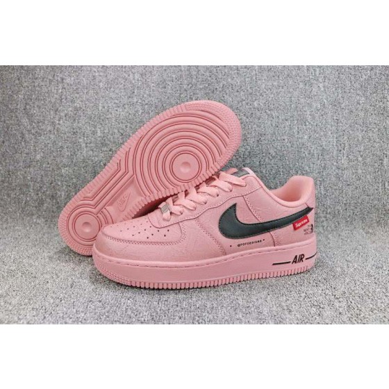 Nike Air force 1 x Supreme x The North Face Shoes Pink Women