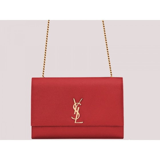 Saint Laurent Ysl Large Kate Chain Bag Red H-yslshsg073330md4