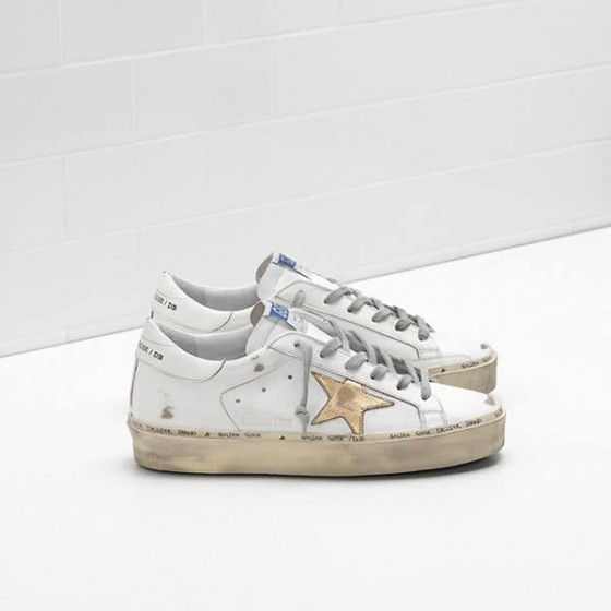 Golden Goose HI STAR Sneakers G33WS945.A7 calf leather Slight vintage treatment worn effect