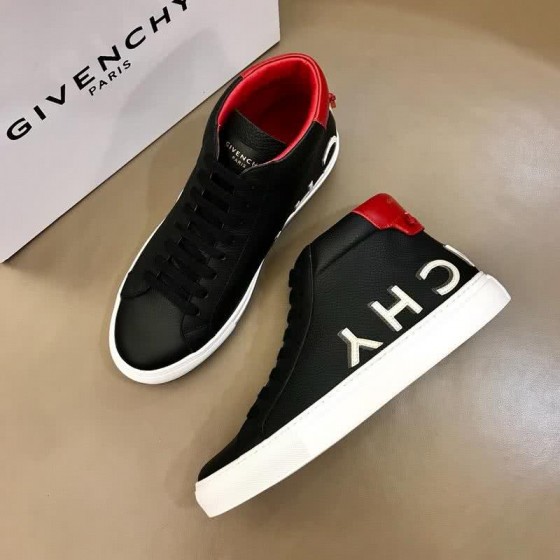 Givenchy Sneakers Middle Top Black And Red Upper White Sole Men