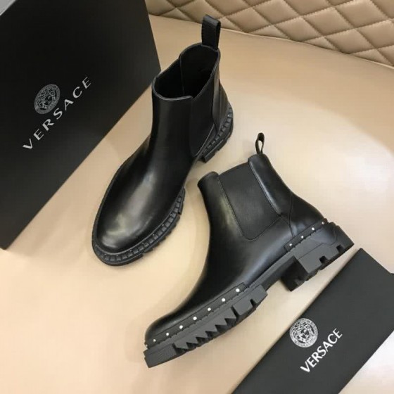 Versace Top Quality High-top Boots Black Men