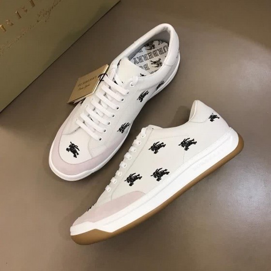 Burberry Fashion Comfortable Sneakers Cowhide White Men